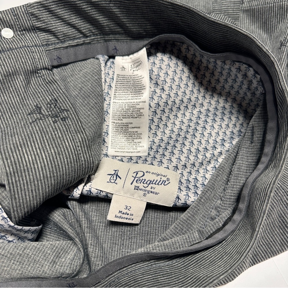 Men’s Cocktail Print Striped Penguin Shorts Size 32 Casual Summer Party Cruise - Picture 5 of 13